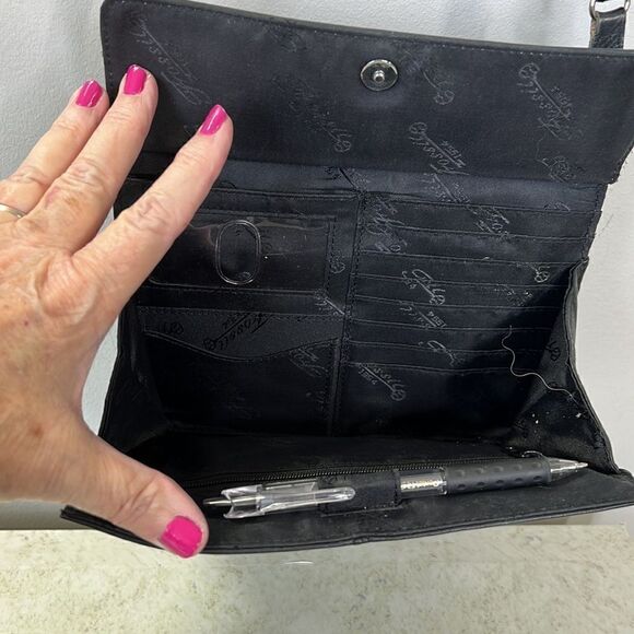 Retro Fossil Leather Bag Black - Picture 4 of 9